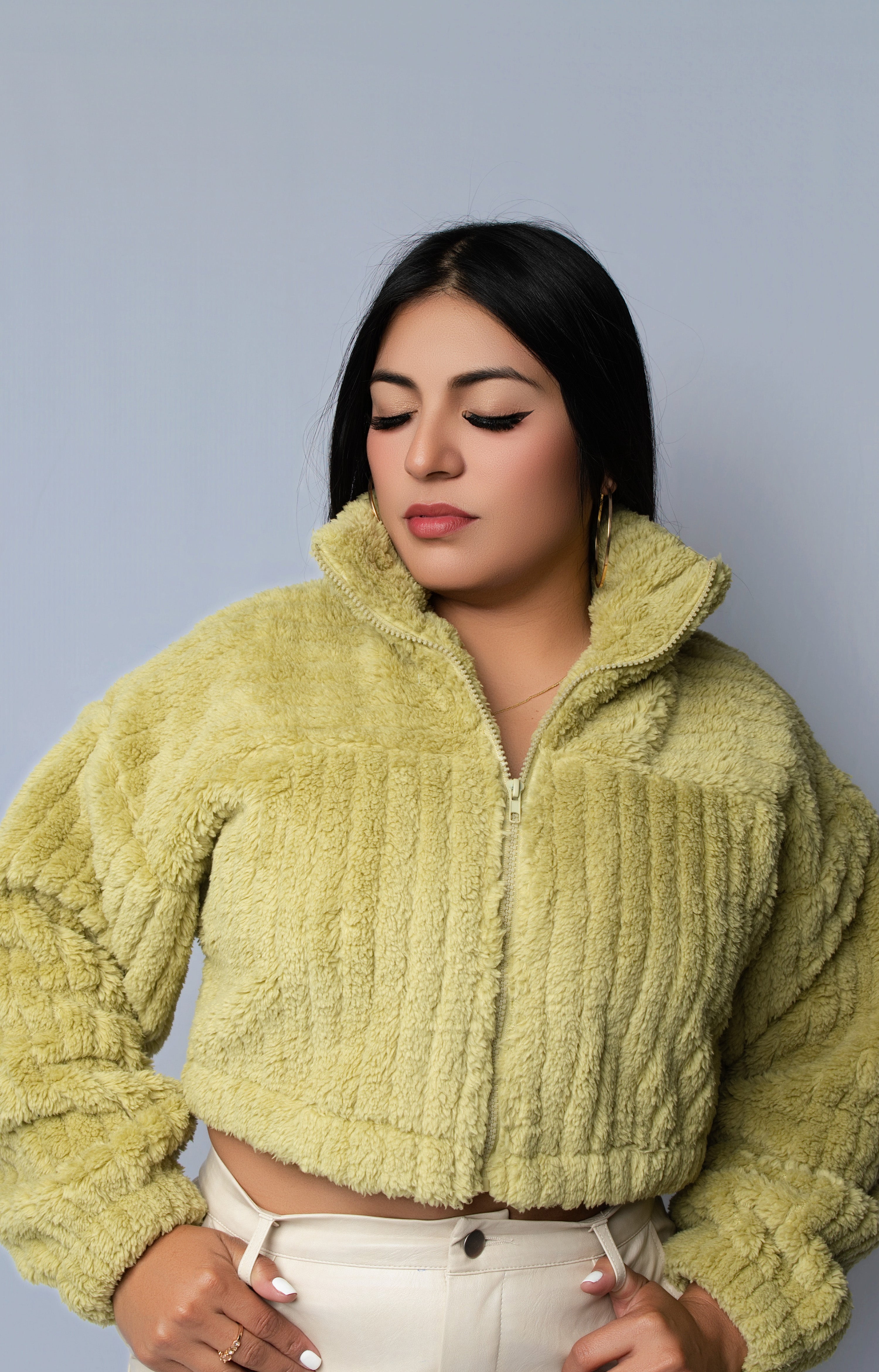 Fleece Cropped Jacket