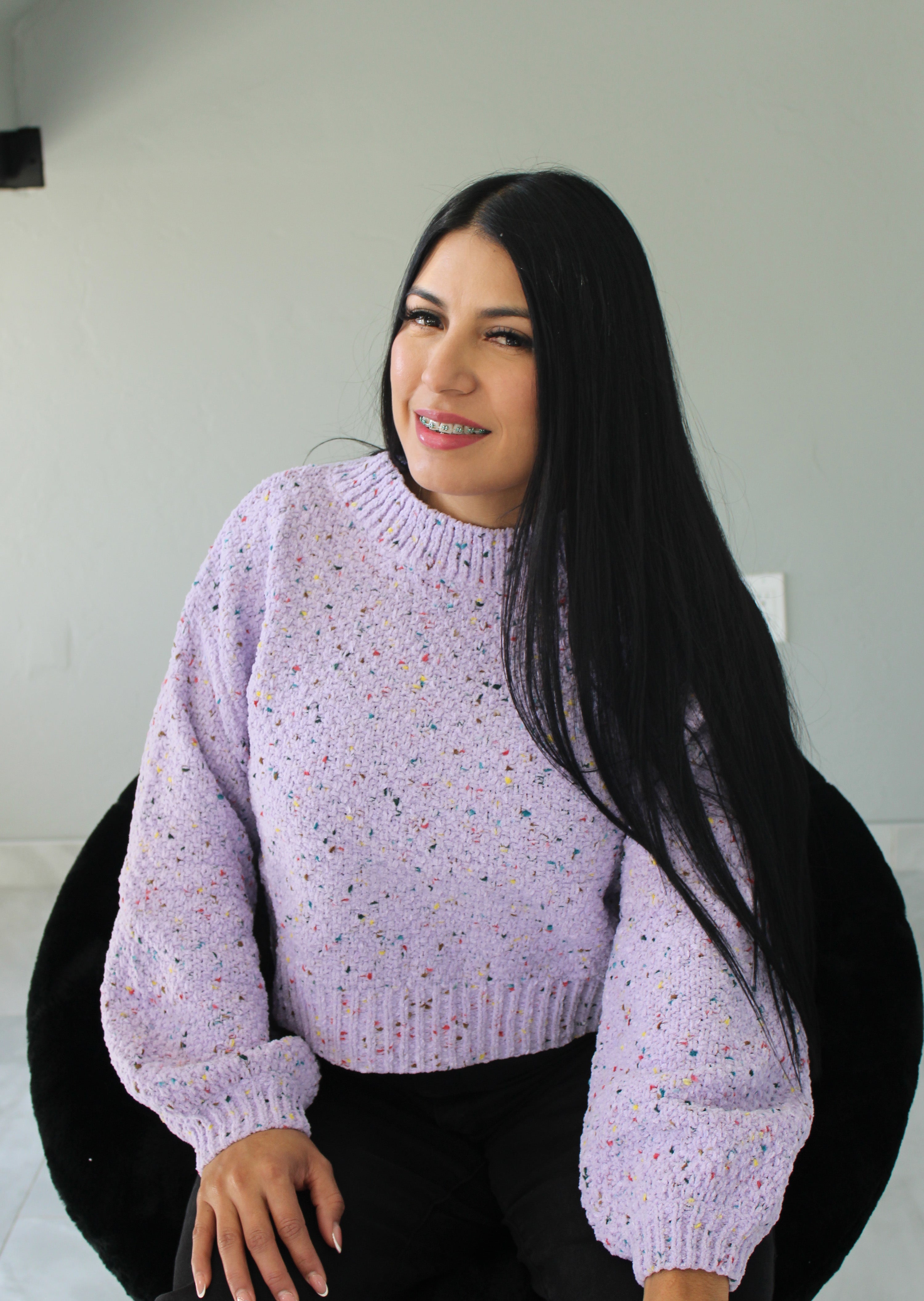 Multicolor Cropped Sweater