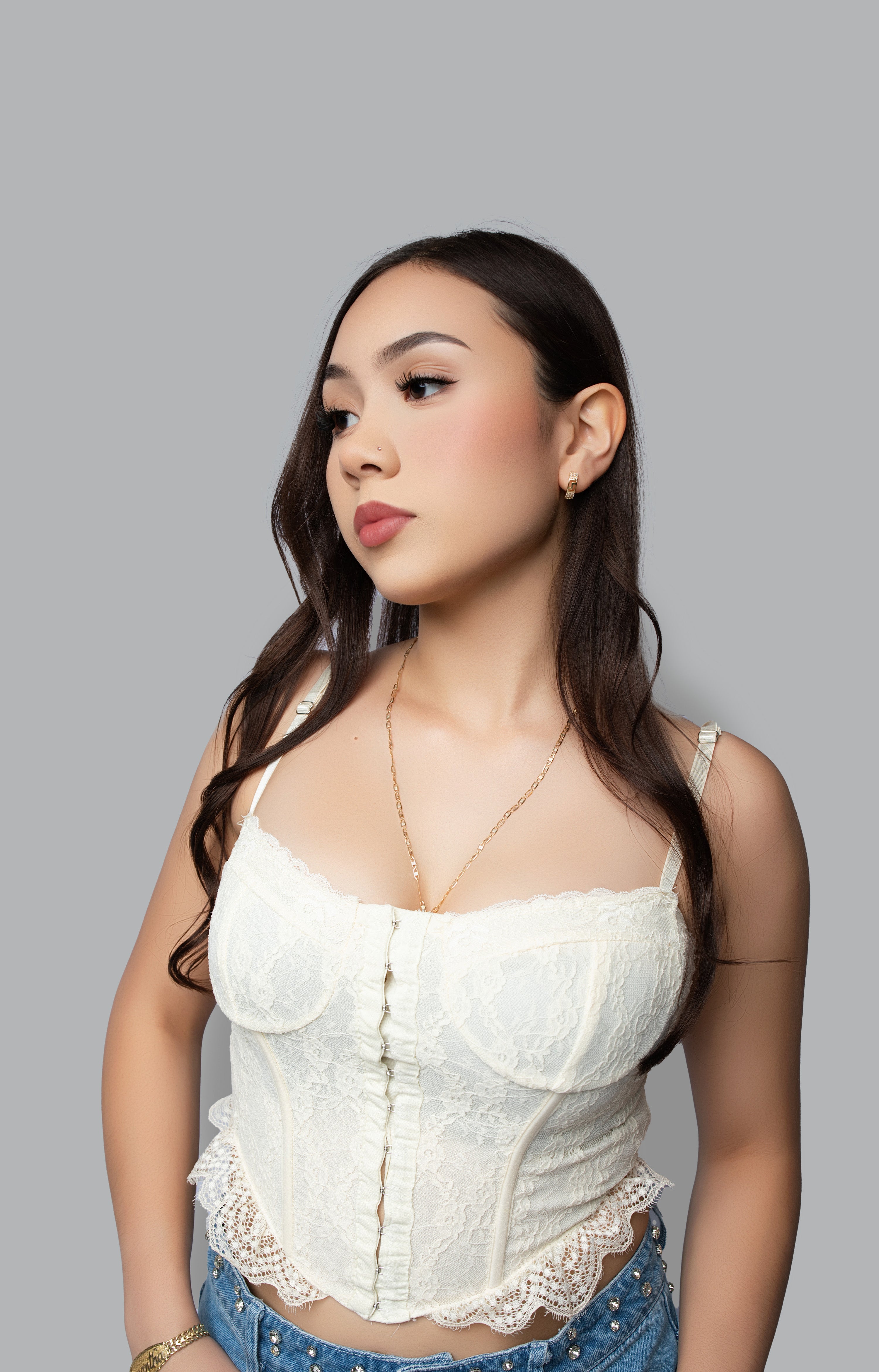 Ivory Lace Corset Top