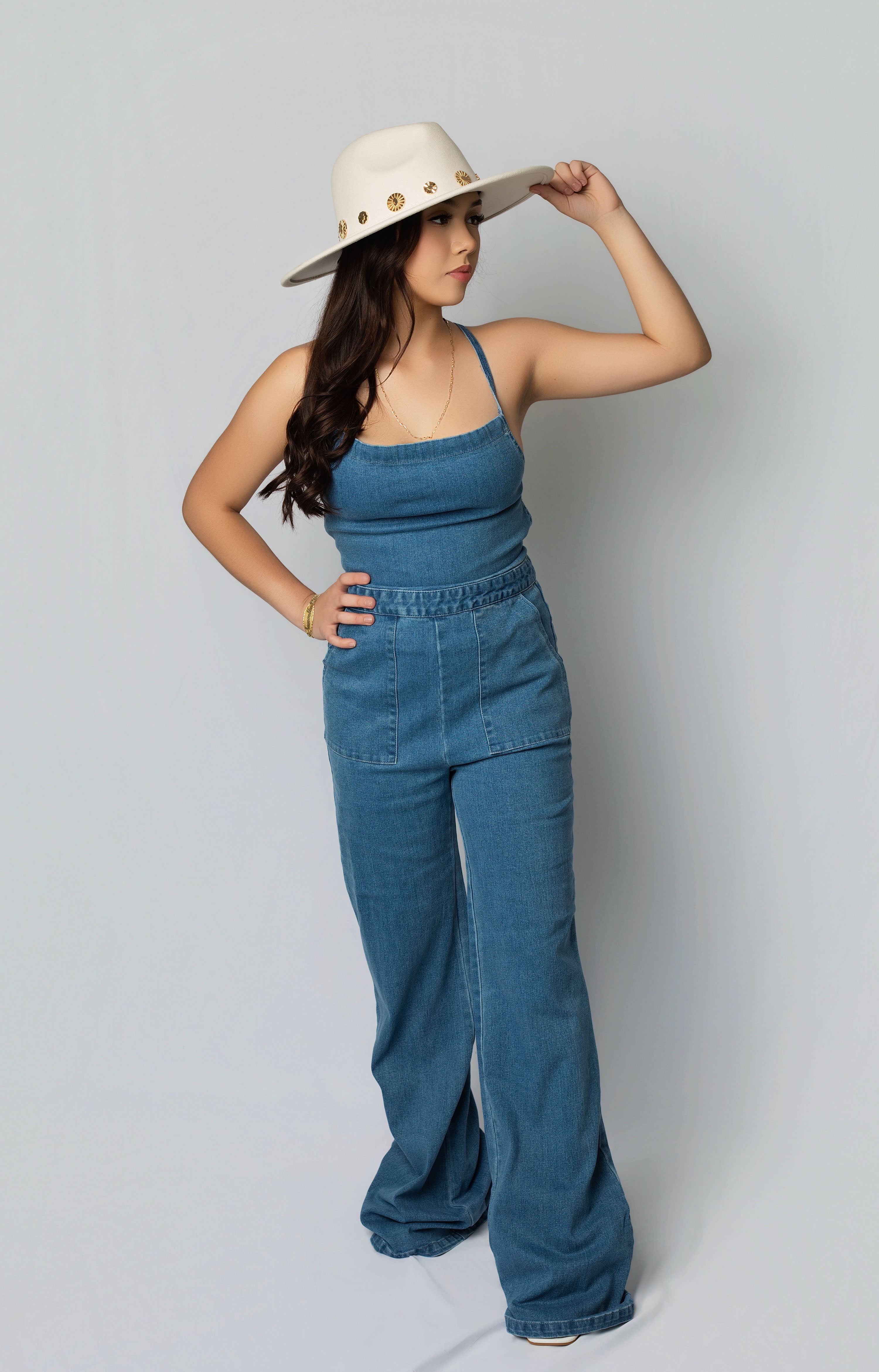 Blue Denim Jumpsuit