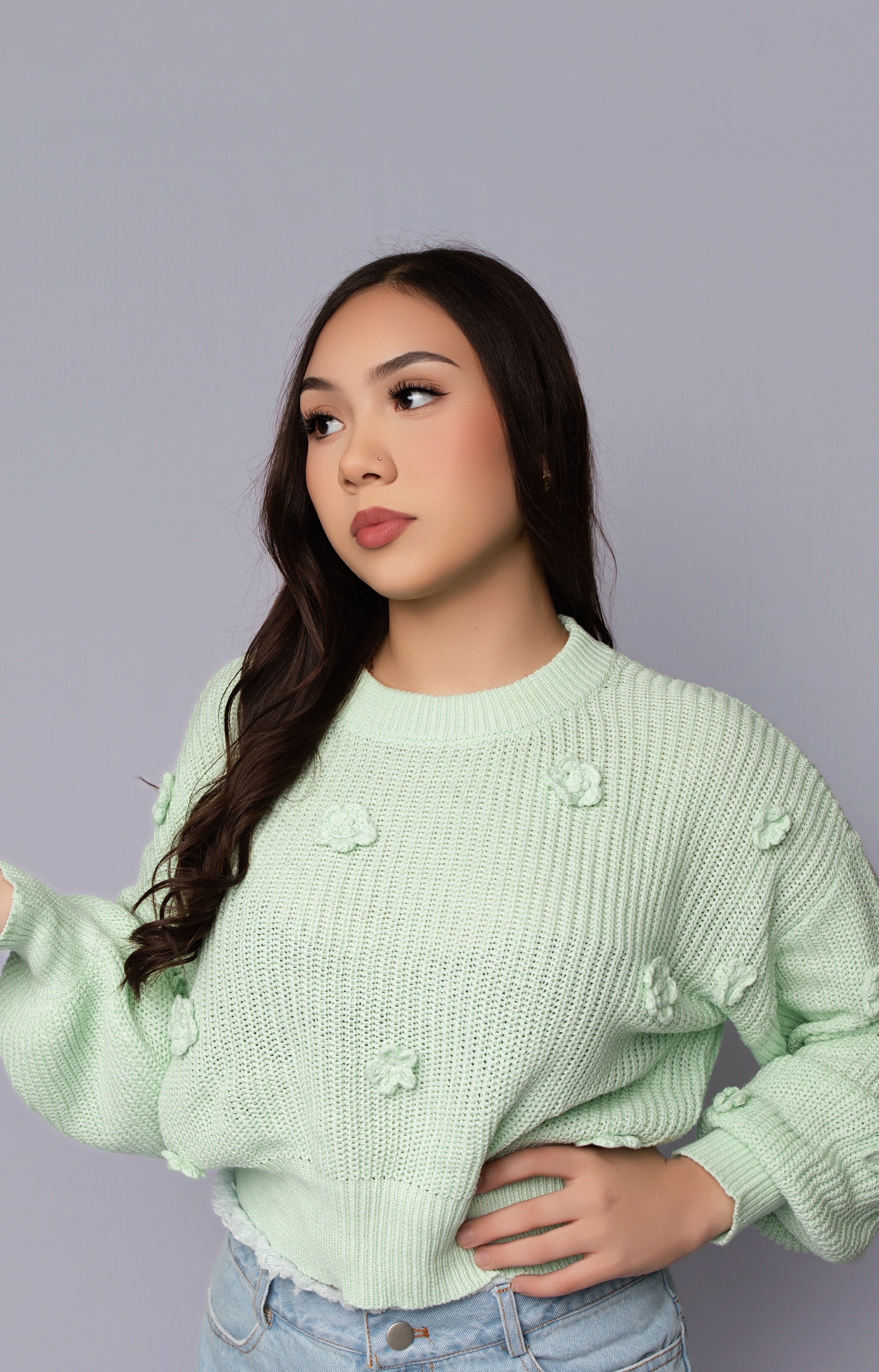 Mint Knitted Sweater