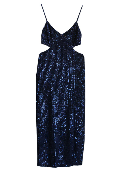 SEQUIN MIDI DRESS