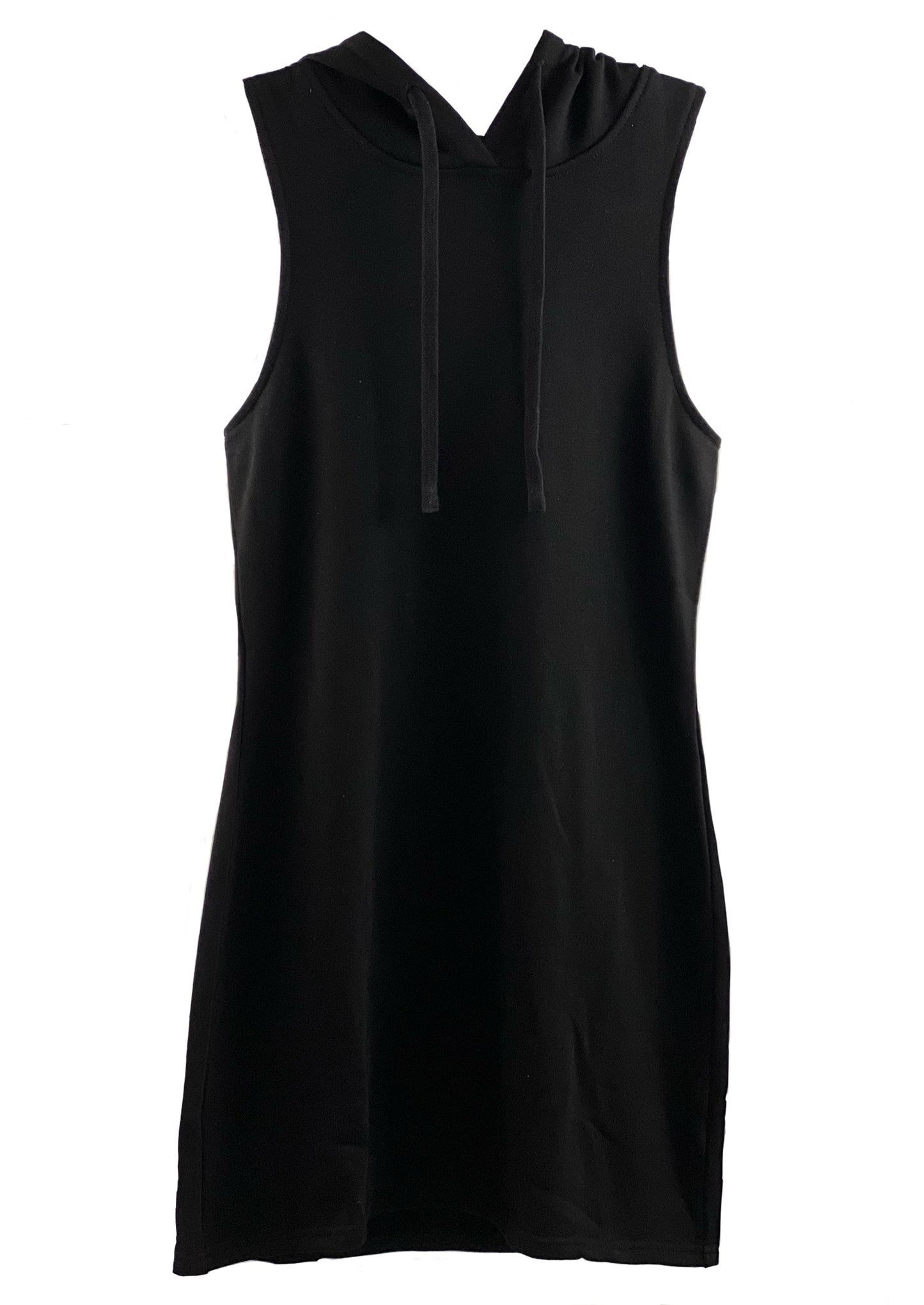 SLEEVELESS HOODIE DRESS