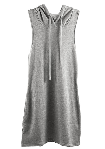 SLEEVELESS HOODIE DRESS