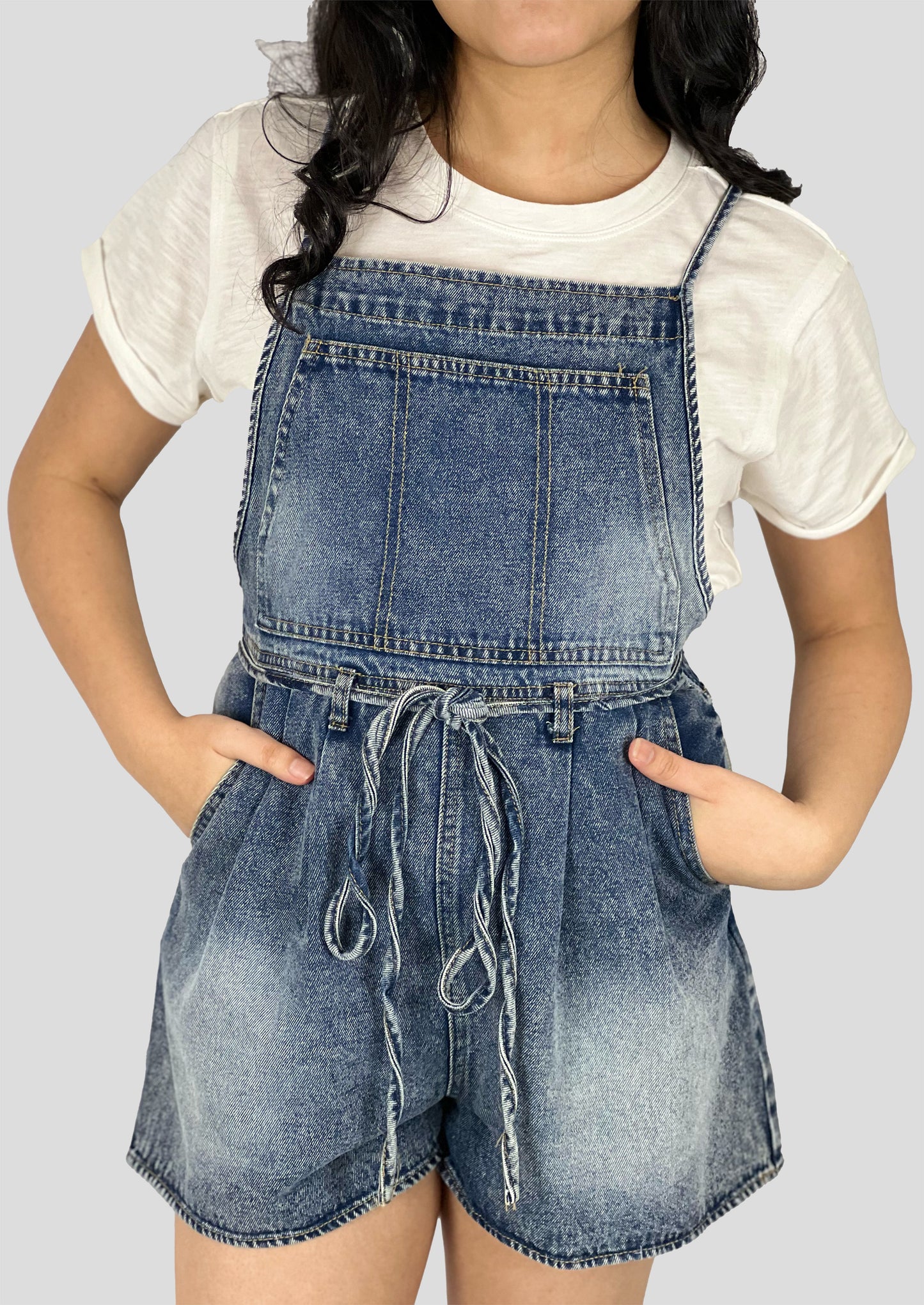 DENIM ROMPER