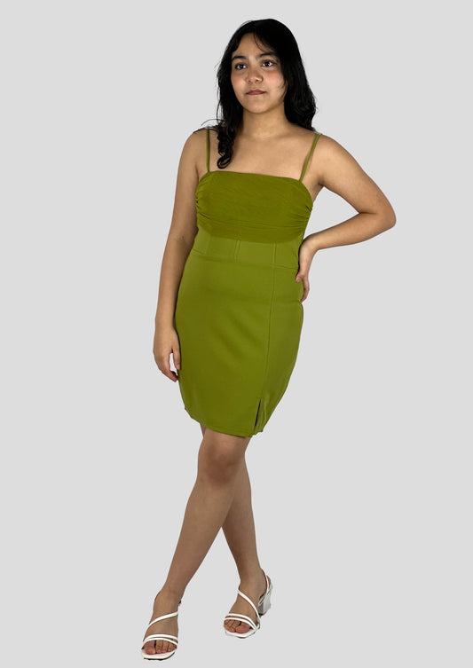 KIWI MESH MINI DRESS