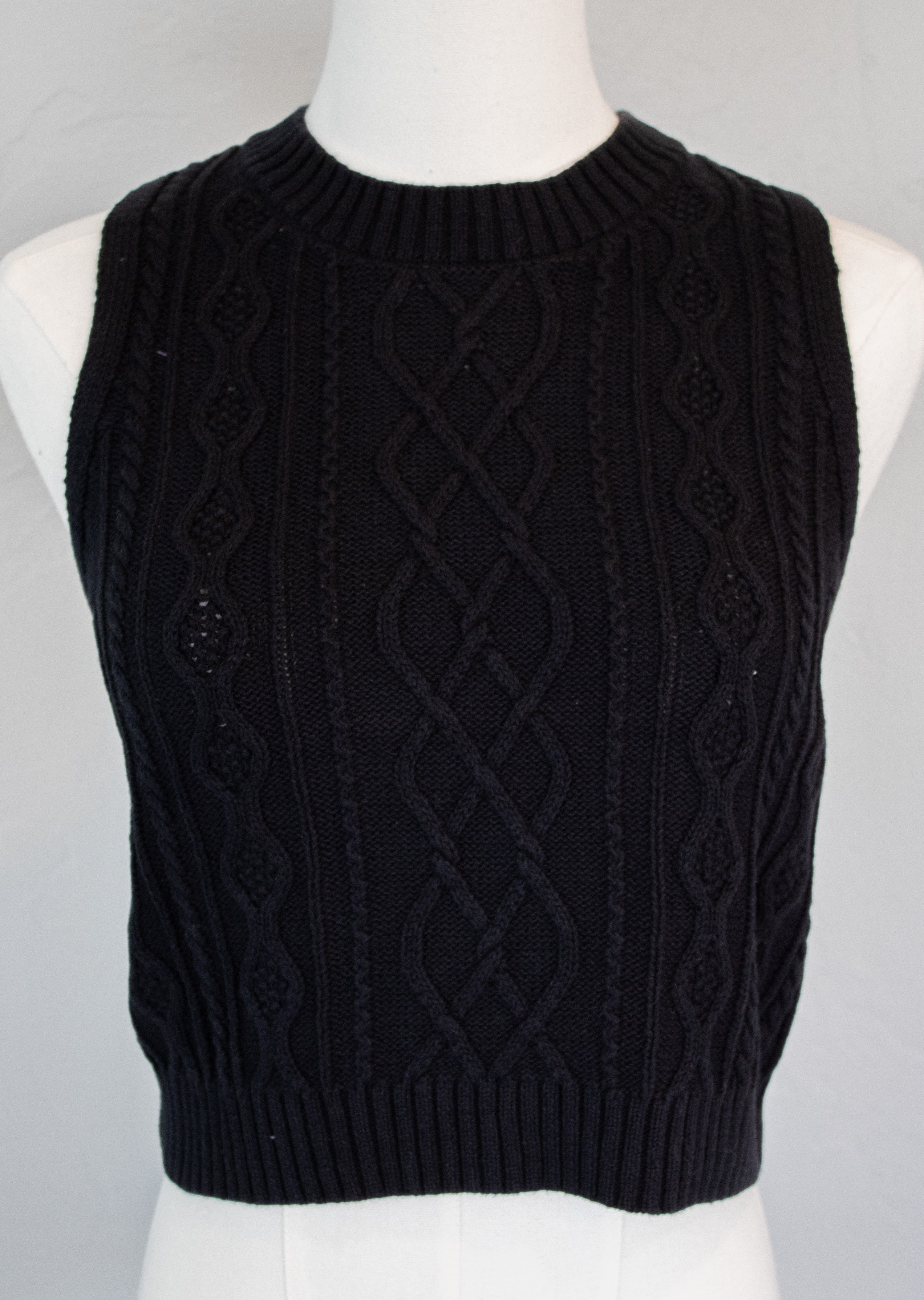 Cable Knit Crop Top