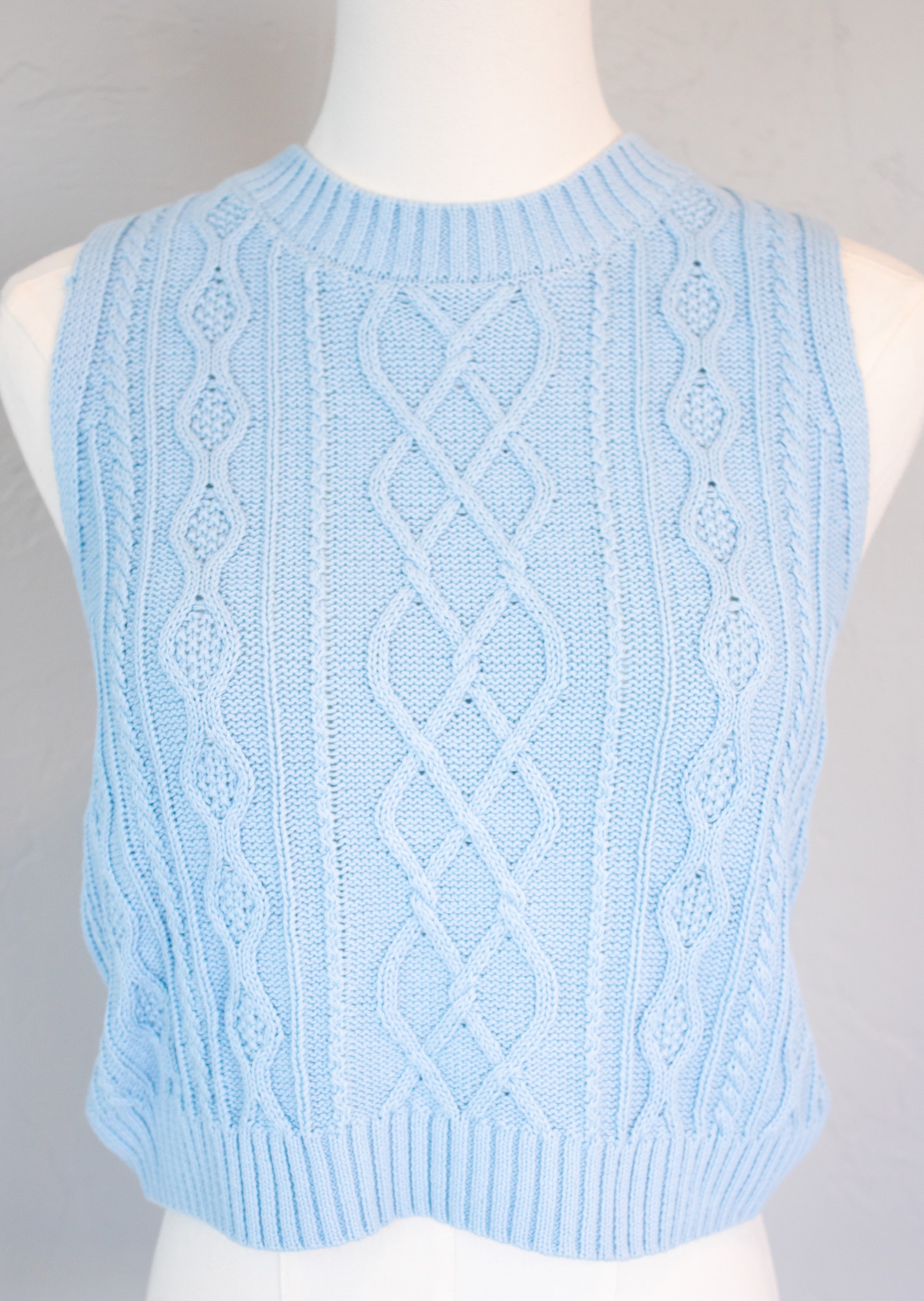 Cable Knit Crop Top