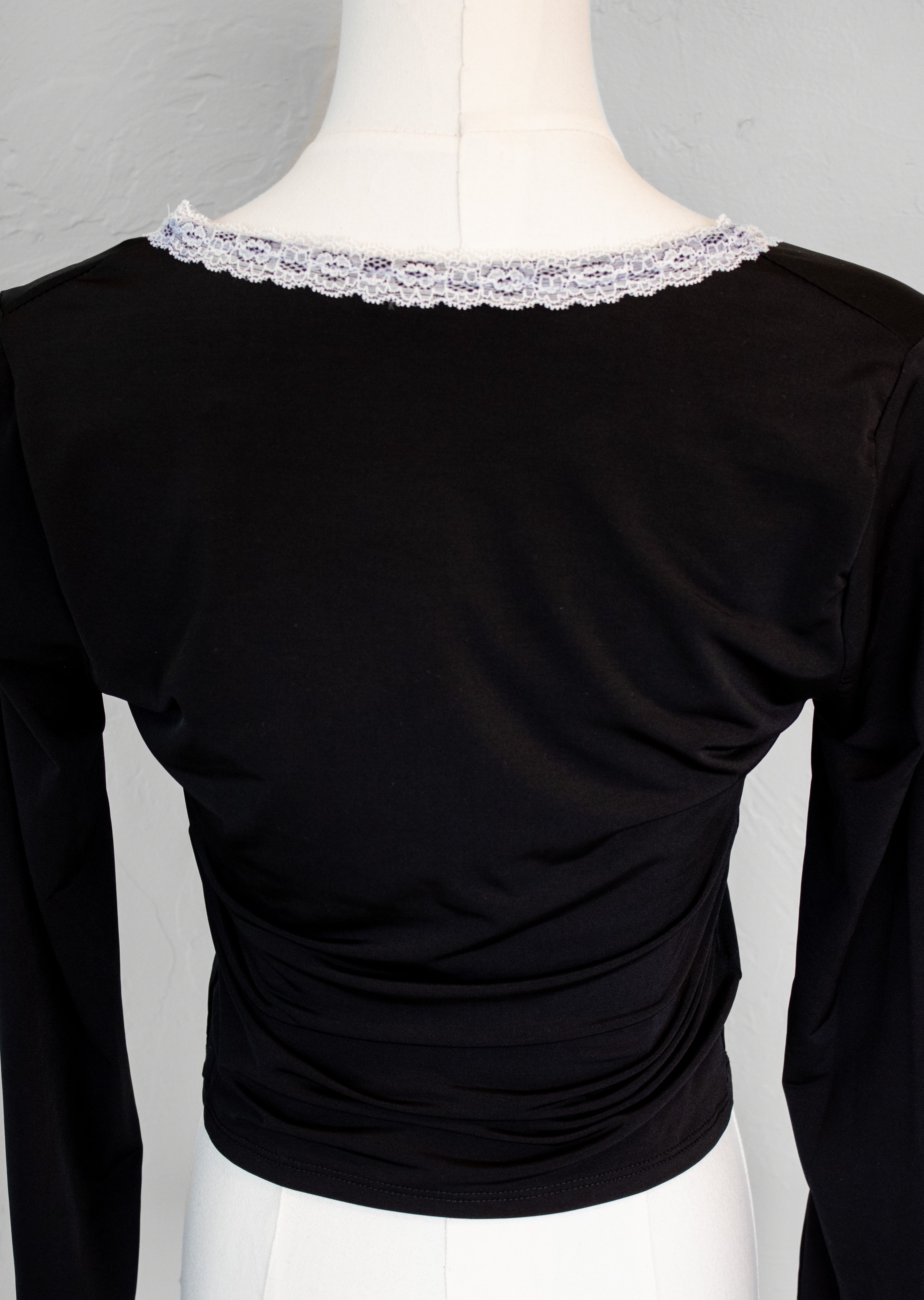 Lace Trim Long Sleeve