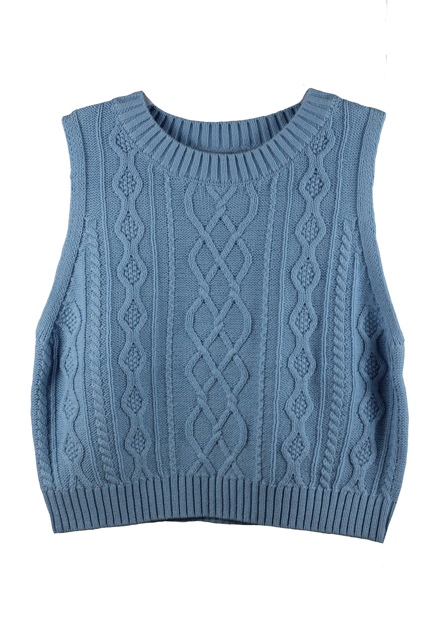 CABLE KNIT CROP TOP