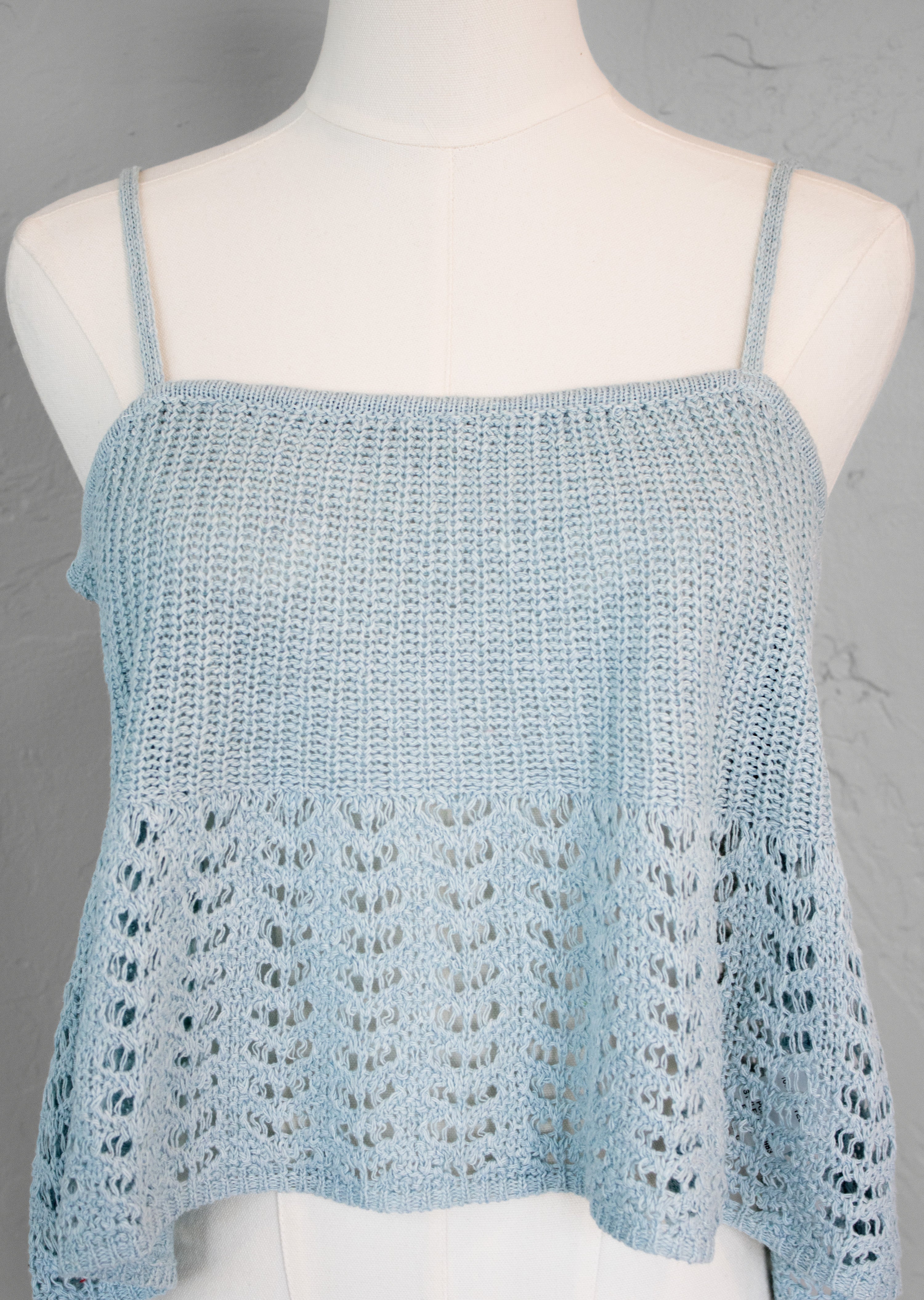 Light Blue Thread Flowy Top