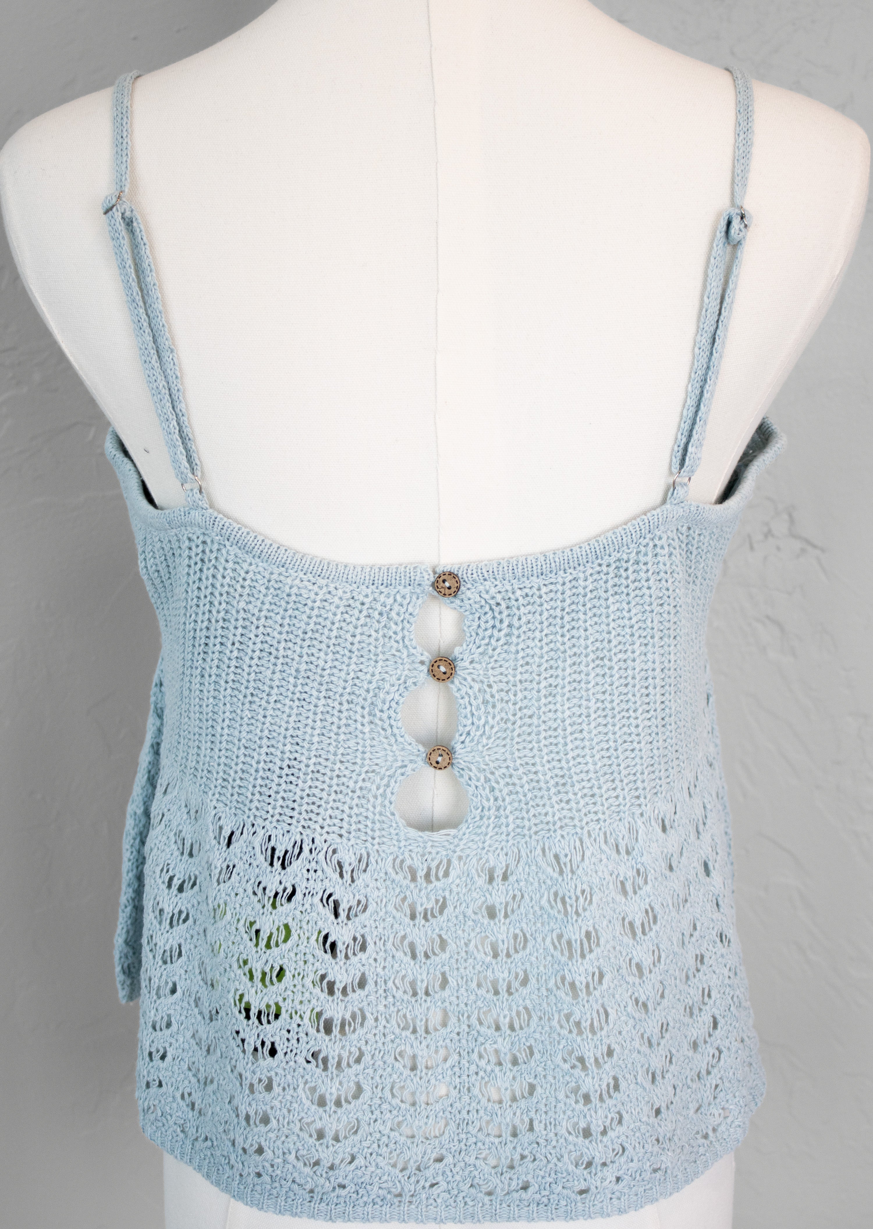 Light Blue Thread Flowy Top