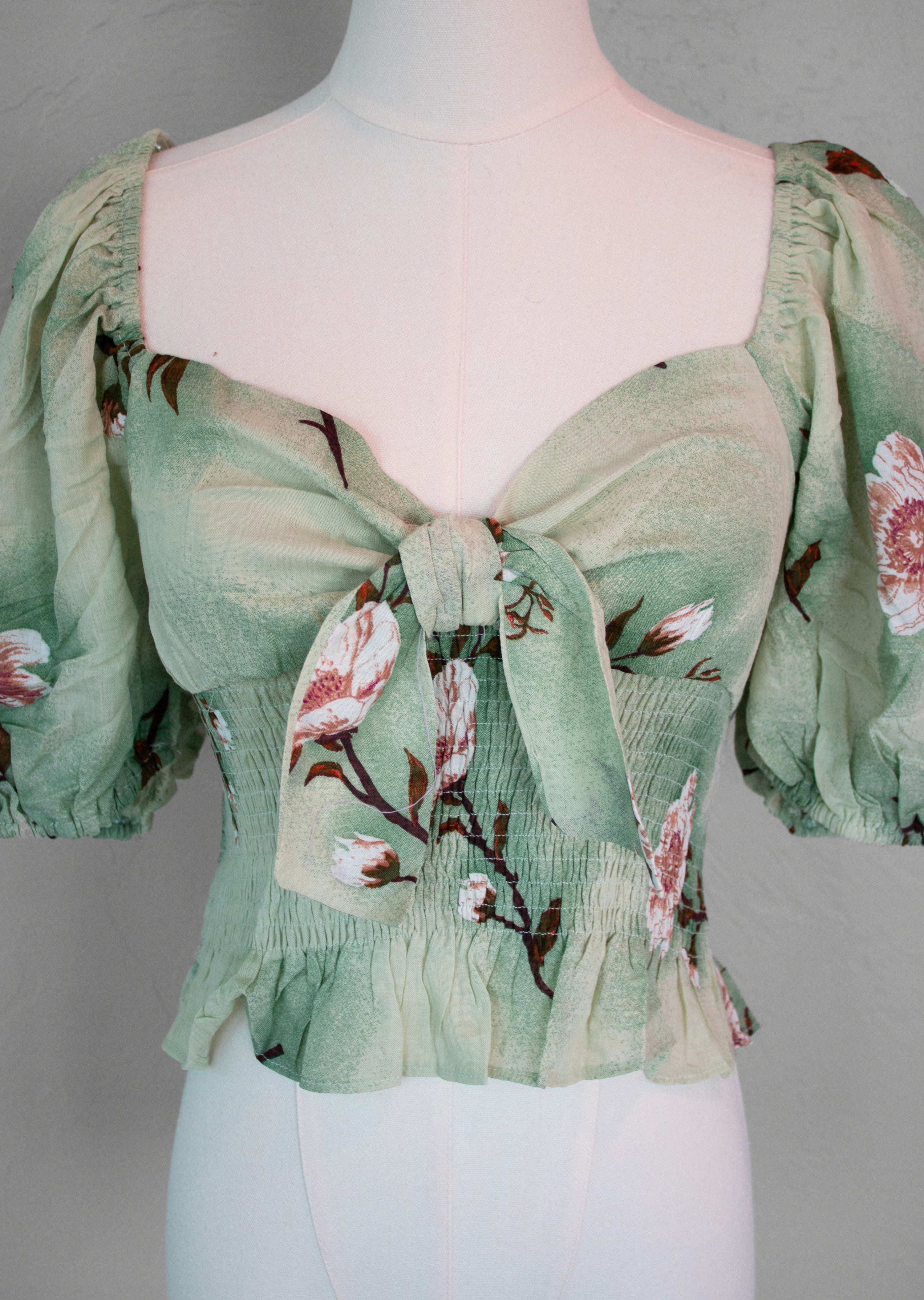 Floral Print Crop Top