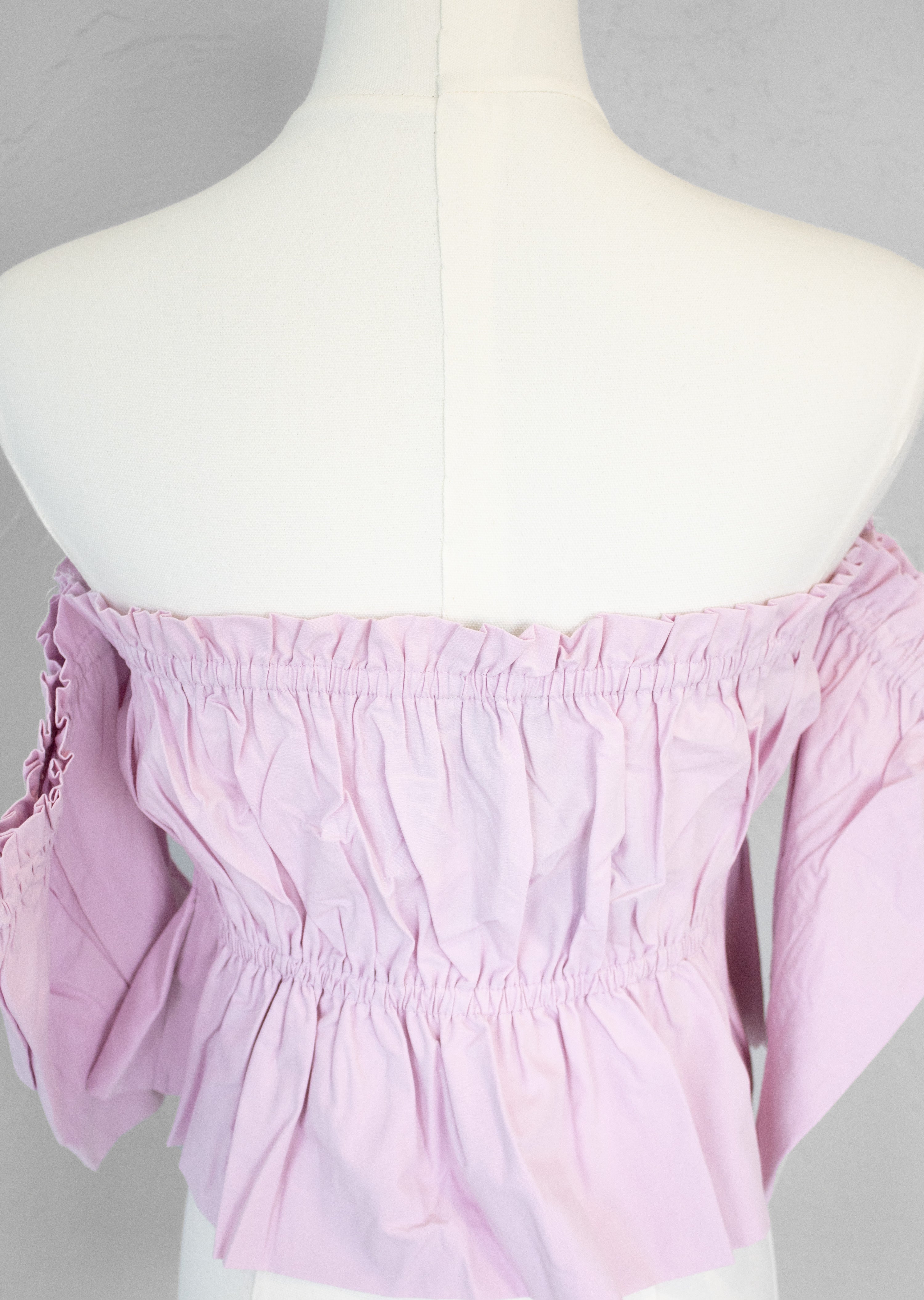 Lavender Over The Shoulder Top