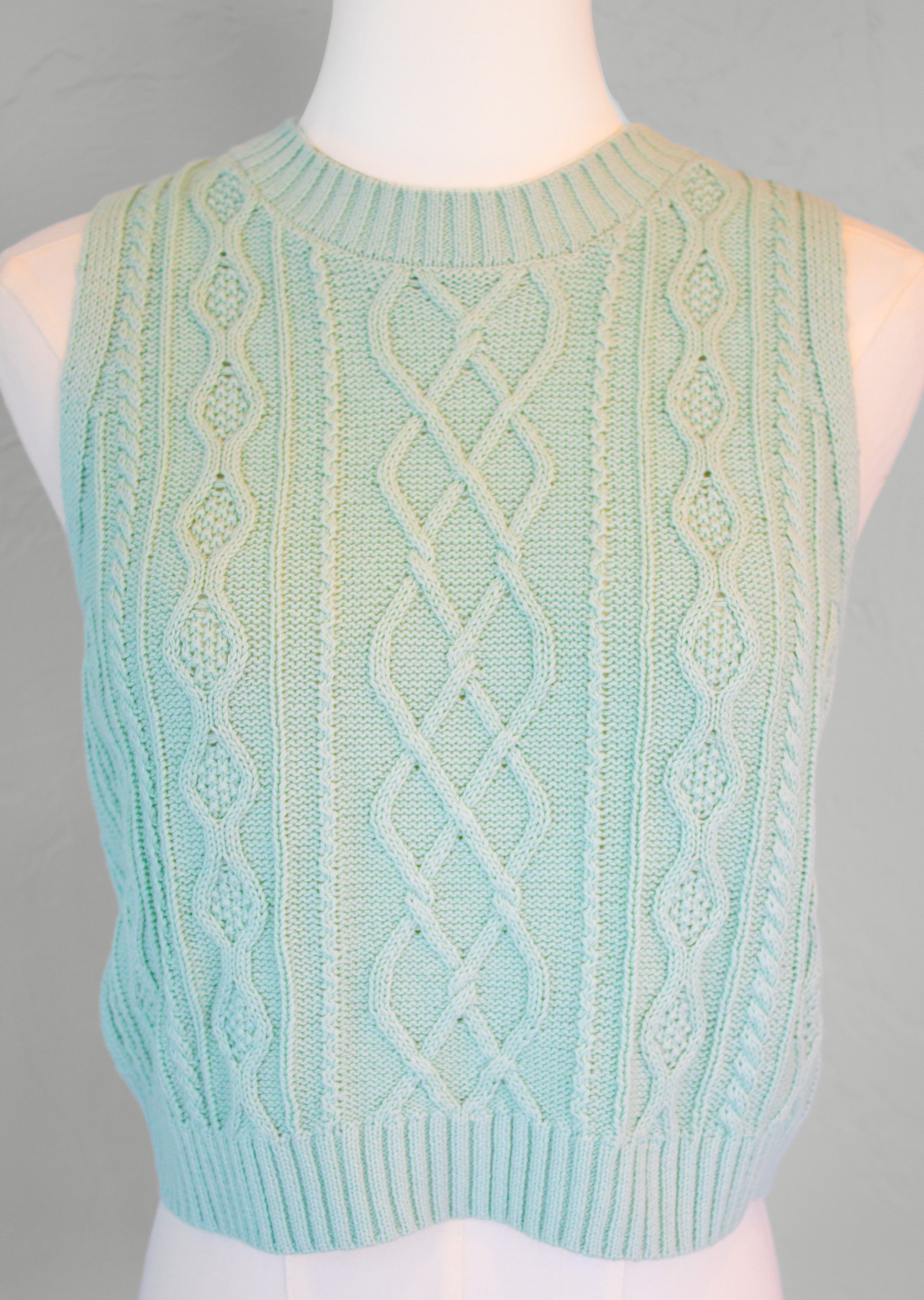 Cable Knit Crop Top