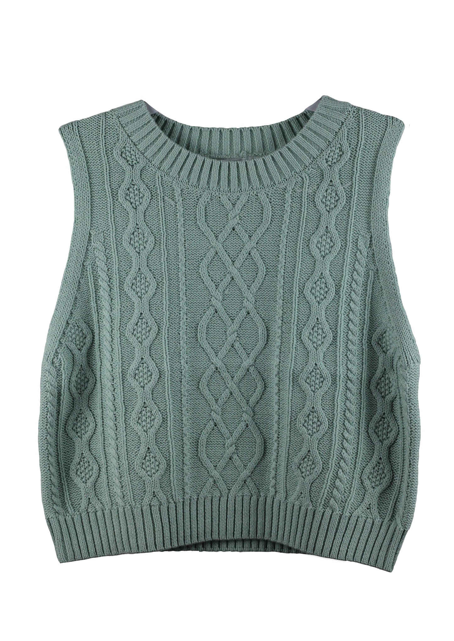 CABLE KNIT CROP TOP