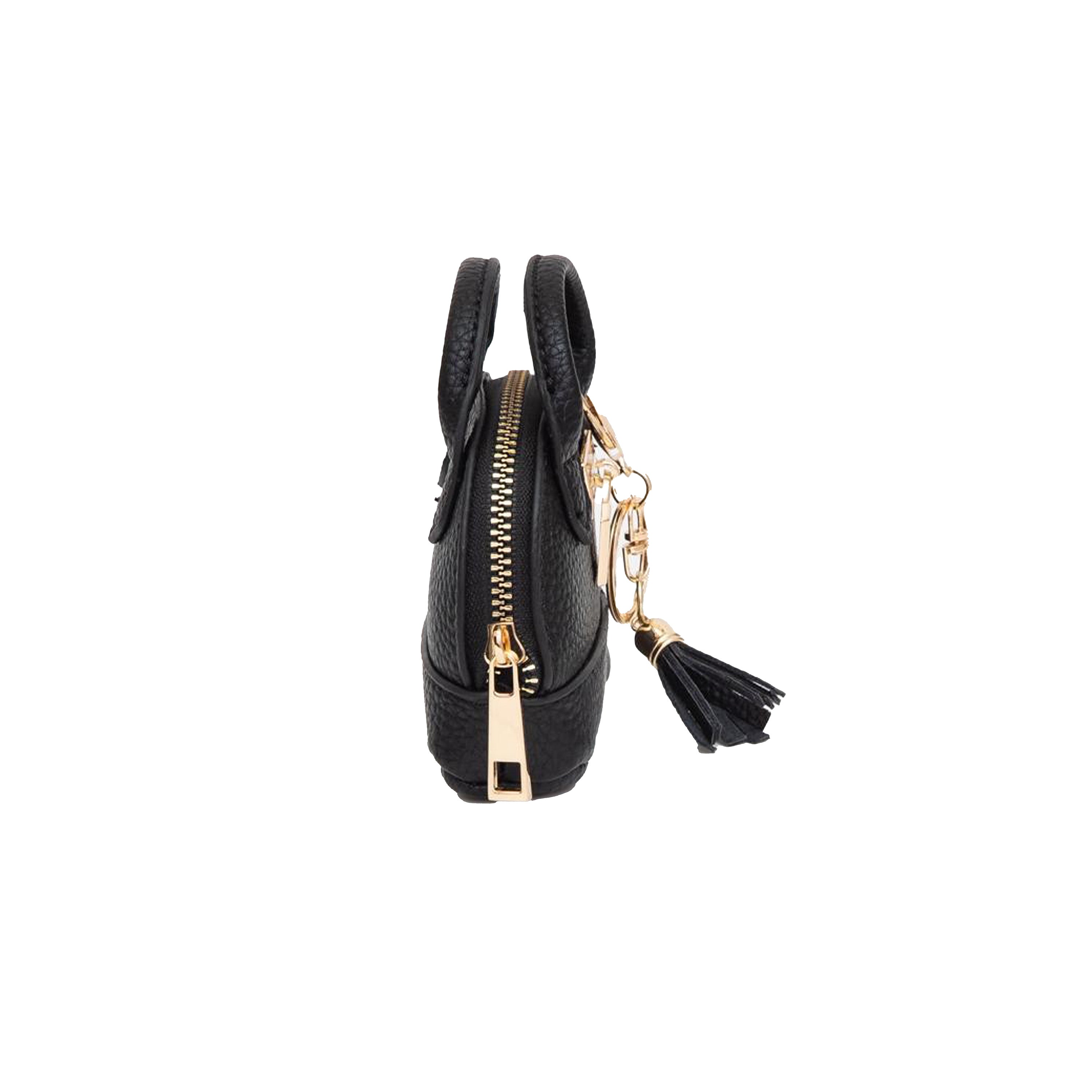Mini Vegan Leather Pouch Keychain