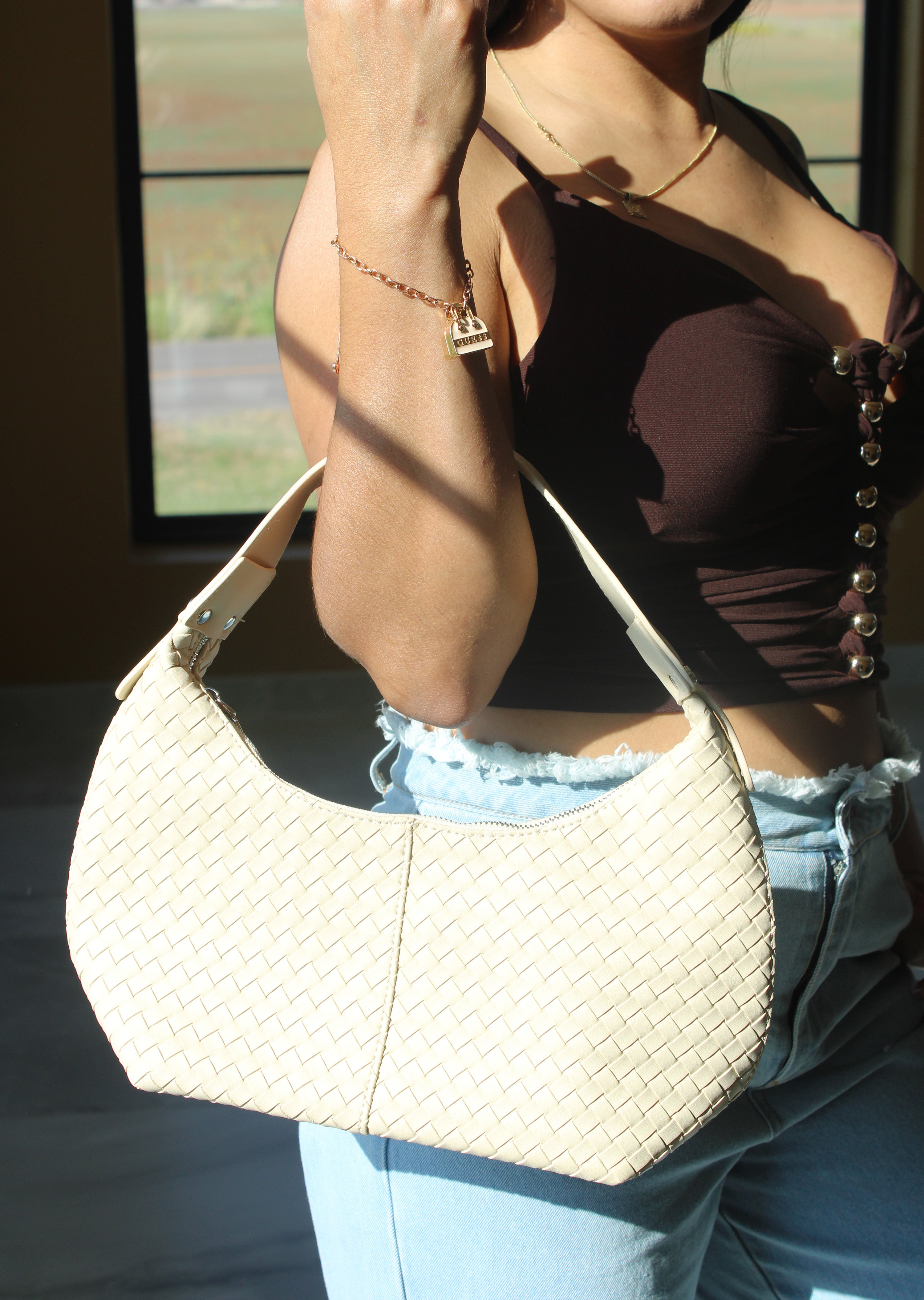 Woven Shoulder Bag